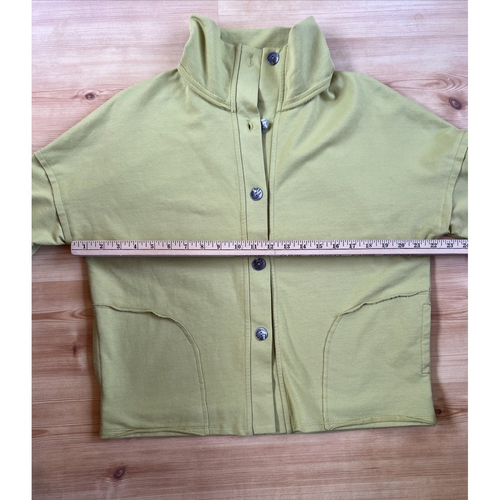 Habitat‎ Clothes To Live In Top Small Womens Green  Button Sweatshirt - Picture 8 of 9